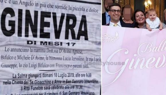 Funerali di Ginevra, la bimba di 17 mesi uccisa dal papà: gente impietrita dal dolore. Il nonno: “Spero suo padre viva, deve soffrire”
