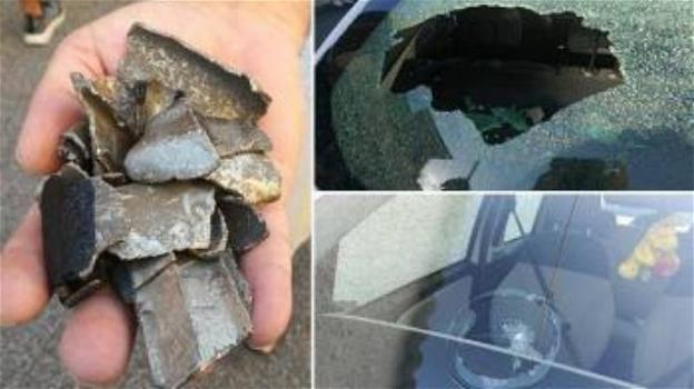 Fiumicino: cadono al suolo frammenti del Boeing 787 in volo. Danni alle auto