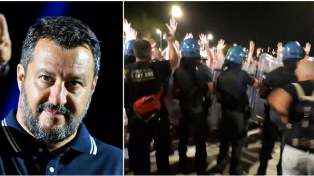 Salvini contestato a Catania, comizio sospeso anche a Soverato