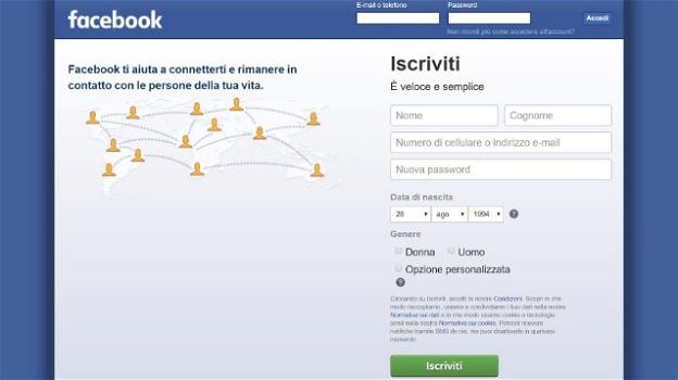 Facebook elimina la parola "gratis" dalla propria homepage: che il social network stia per diventare a pagamento?
