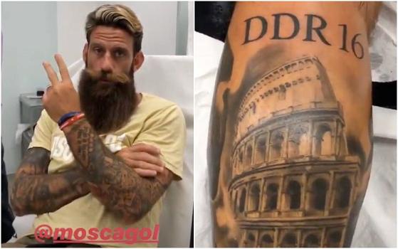 Follia Moscardelli: si tatua Daniele De Rossi