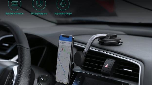 AUKEY HD-C49: il supporto magnetico per smartphone in auto