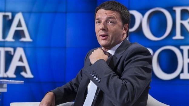 Matteo Renzi, ospite a "Porta A Porta", sfida Matteo Salvini al confronto in tv