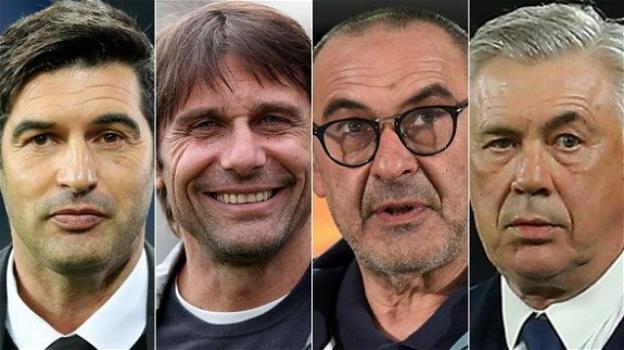 Serie A: Ancelotti per lo scudetto vede il Napoli, la Juve, l’Inter e la Roma