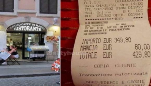 Roma, maxi scontrino al centro storico: “Turiste giapponesi truffate”