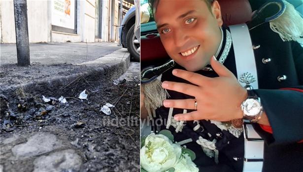 Carabiniere ucciso a Roma, bruciati i fiori e la foto in memoria di Mario Cerciello Rega