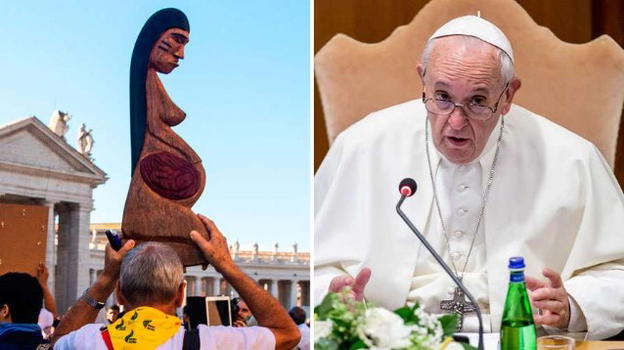 Statue gettate nel Tevere e poi ritrovate: Papa Francesco chiede perdono