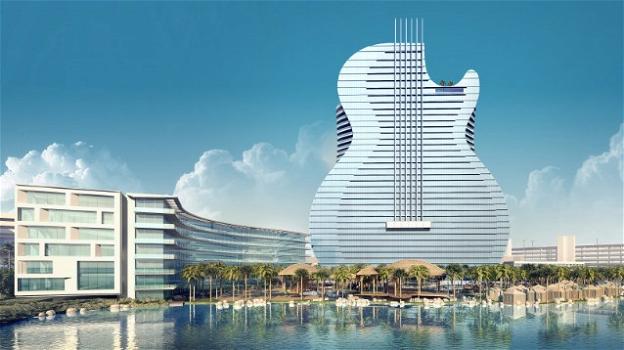 USA, Florida: inaugurazione del primo hotel al mondo a forma di chitarra