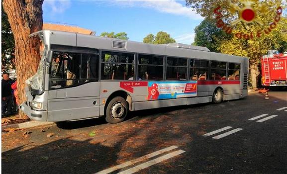 Roma, grave incidente sulla via Cassia: autobus contro albero, ci sono feriti in codice rosso