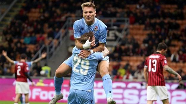 La Lazio espugna San Siro dopo 30 anni, Immobile arriva a 100 gol