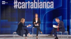 Giorgia Meloni battibecca con Massimo Giannini e Bianca Berlinguer