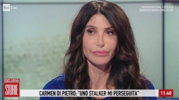 Storie Italiane, intervista a Carmen Di Pietro: "Uno stalker mi manda foto hot"