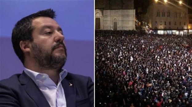 Anche a Modena le “sardine” contestano Matteo Salvini