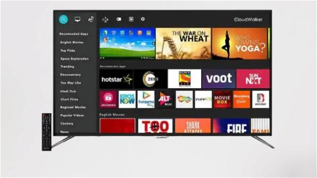 LED Smart Screen 4K: da CloudWalker le smart TV con HDR 10 e multi-tasking