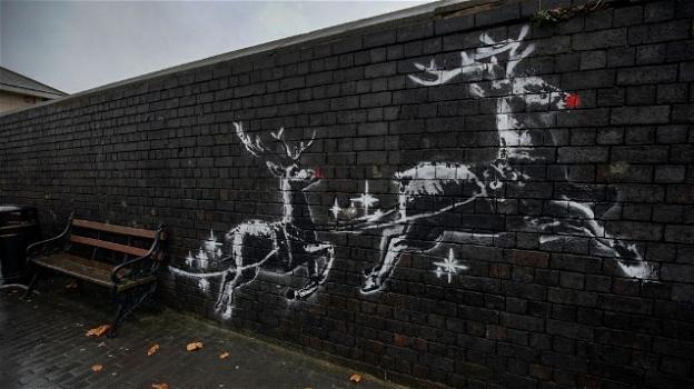 Il "Babbo Natale senzatetto" di Banksy è l’opera più bella del 2019