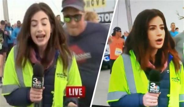 Usa, maratoneta palpeggia una giornalista in diretta tv: radiato a vita