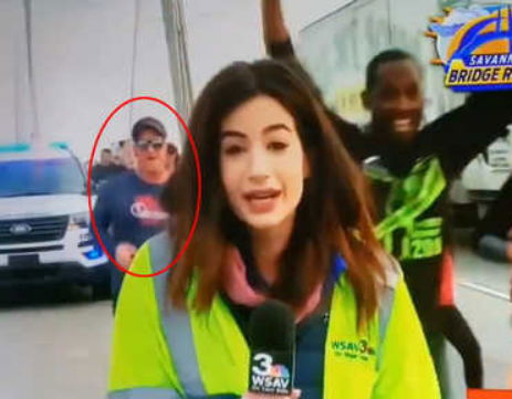 Usa, maratoneta palpeggia una giornalista in diretta tv: radiato a vita