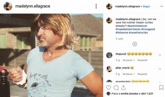 Sequestra il cellulare della figlia e inizia a postare al suo posto: ora è l’idolo dei social