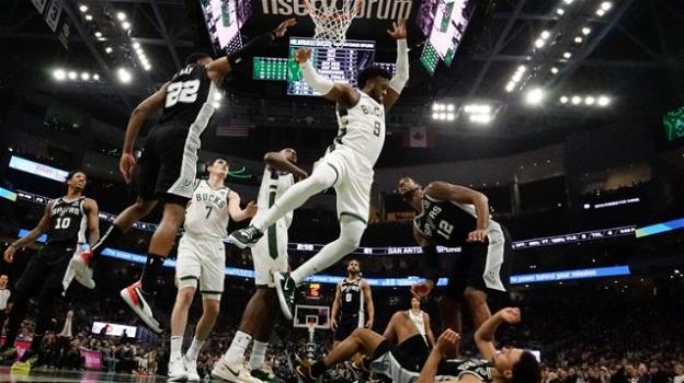 NBA, 4 gennaio 2020: i Bucks sopravanzano anche gli Spurs, i Raptors dominano in casa dei Nets