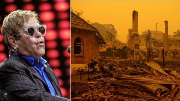 Elton John dona 1 milione di dollari contro gli incendi in Australia