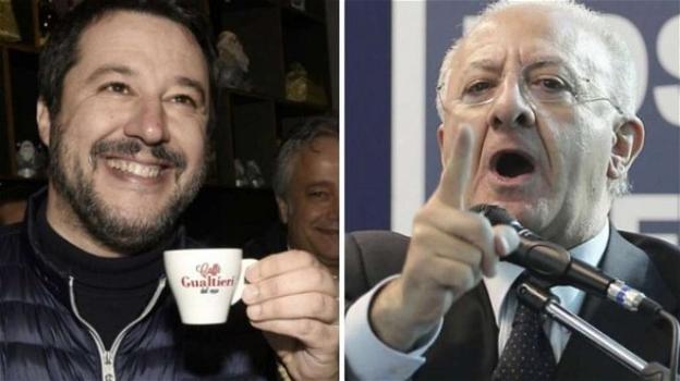Vincenzo De Luca risponde a Salvini rivelandone il motivo dei frequenti viaggi a Napoli