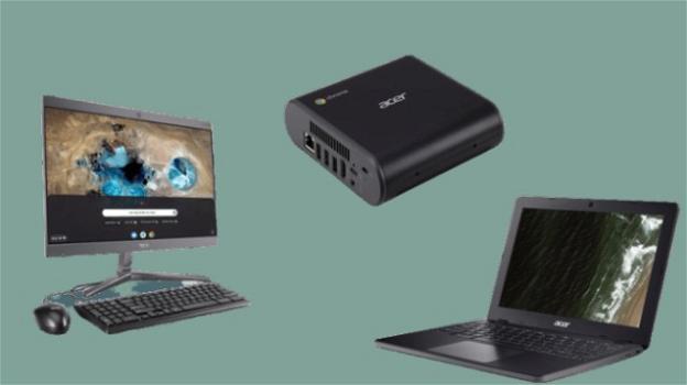 Da Acer 6 device ChromeOS per l’ufficio e un Chromebook per la scuola