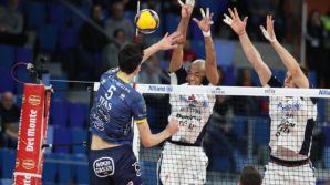 Volley maschile, quarto di finale Coppa Italia: Trento batte Milano 3-0