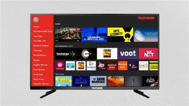 Telefunken TFK32QS: in commercio la smart TV low cost con HD Ready