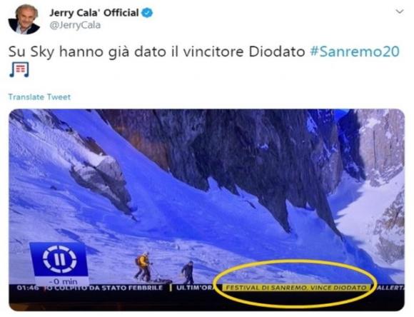 Sanremo 2020, Sky conosceva il nome del vincitore un’ora prima? La spiegazione della direzione