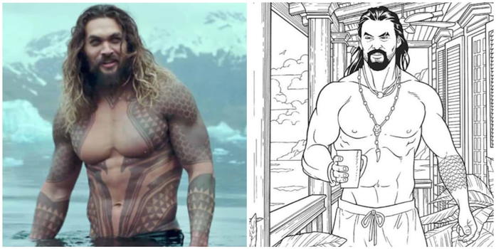Colorare i muscoli di Jason Momoa: ecco il libro geniale dalle proprietà antistress