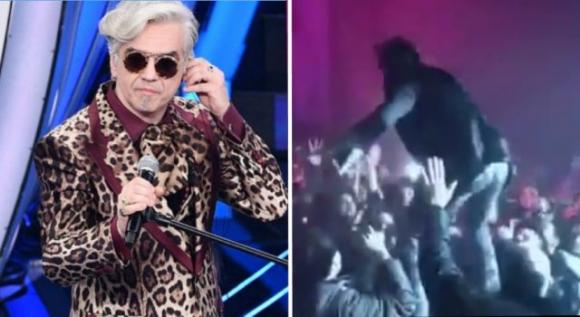 Quella volta in cui Morgan si lanciò dal palco ma il pubblico lo lasciò cadere