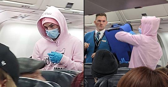 Panico a bordo, influencer finge di avere il Coronavirus: aereo costretto ad atterrare