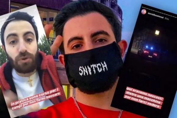 Coronavirus, noto YouTuber italiano finge di violare la zona rossa: denunciato