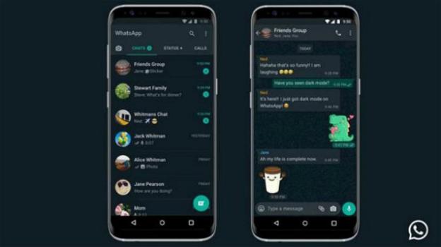WhatsApp: finalmente ufficiale la dark mode su Android e iOS