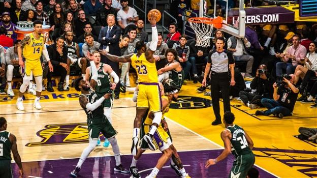 NBA, 6 marzo 2020: scontro fra prime, sono i Los Angeles Lakers a prevalere sui Milwaukee Bucks