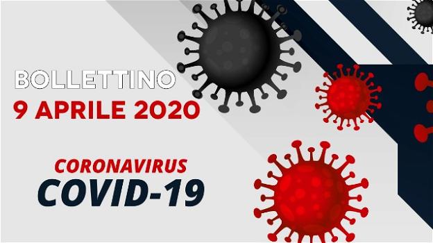 Coronavirus: bollettino della Protezione Civile per il 9 Aprile