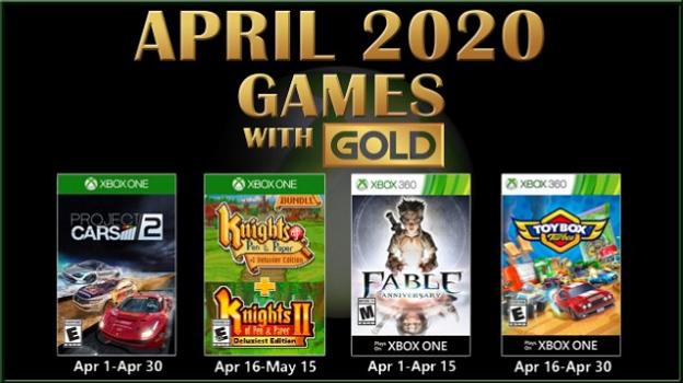 Games with Gold, Aprile 2020: i nuovi titoli gratuiti per Xbox
