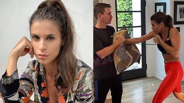 Elisabetta Canalis, kickboxing insieme al marito
