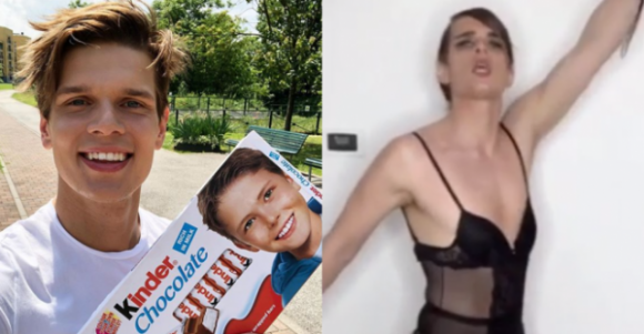 Il bambino della Kinder oggi è una drag queen famosa sui social