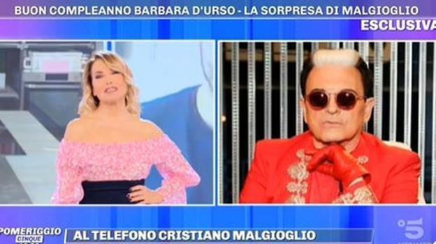 Pomeriggio Cinque, Barbara D’Urso e il fuoriprogramma di Malgioglio: "Ti amo"