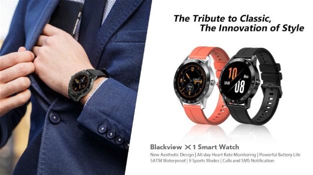 Blackview X1: smartwatch sportivo ma elegante, con grande resistenza e autonomia
