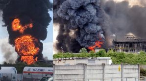 Incendio di sostanze tossiche a Marghera