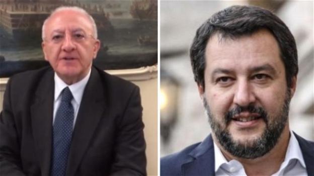 Vincenzo De Luca attacca duramente Matteo Salvini: "Ha la faccia come un fondoschiena"