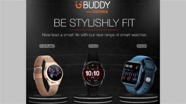 Gionee presenta un nuovo trio di smartwatch per il benessere e il fitness
