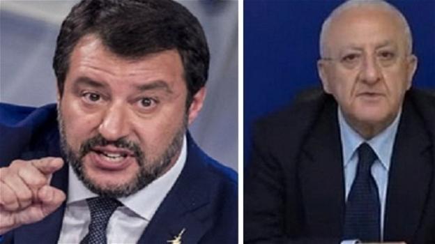 Continua lo scontro tra Salvini e De Luca: "Mi dà del maiale, pensi ai rifiuti"