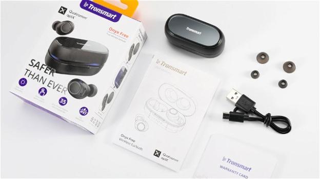 Tronsmart Onyx Free: in test auricolari Bluetooth earbuds con sanificazione incorporata