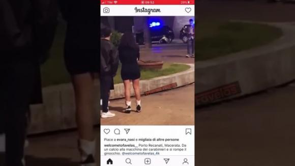 Porto Recanati: ubriaco tira un calcio all’auto dei carabinieri, cade e si rompe un ginocchio