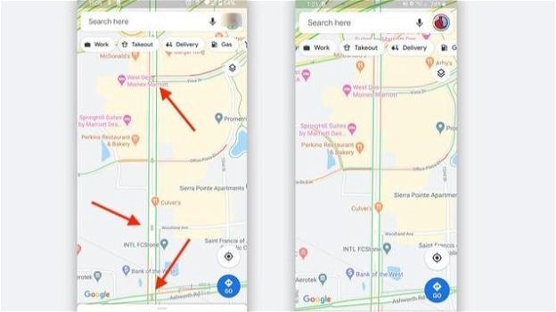 Google Maps: su Android si testa la segnalazione dei semafori