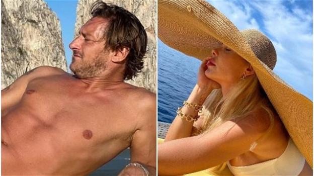 Francesco Totti sirenetto a Capri: è sfida sexy con la moglie Ilary