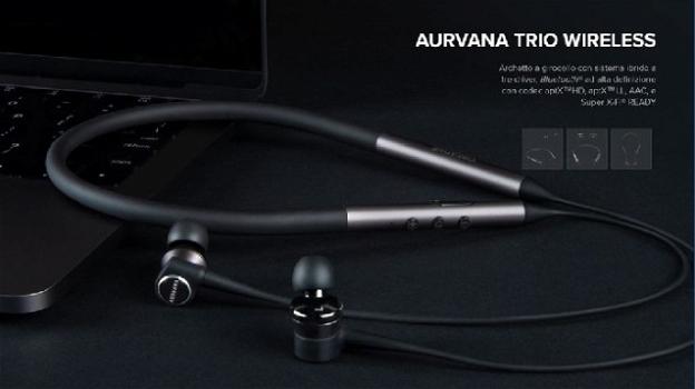 Aurvana Trio Wireless: disponibile la neckband con suono olografico e Bluetooth 5.0